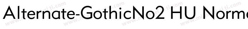 Alternate-GothicNo2 HU Normal字体转换